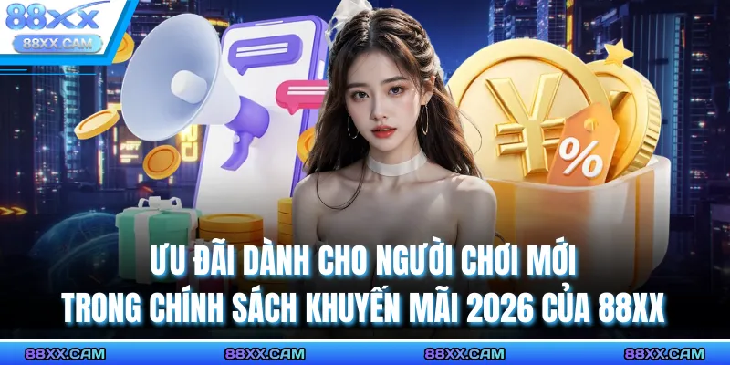 Ưu đãi dành cho người chơi mới trong Chính Sách Khuyến Mãi 2026 Của 88XX